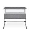 imageSimmons Kids Deluxe Bedside Bassinet  by The Bed Bassinet Features Breathable Mesh Sides for Airflow Wheels ampamp Adjustable Height Grey Tweed