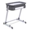 imageSimmons Kids By The Bed City Sleeper Bassinet  Adjustable Height Portable Crib with Wheels ampamp Airflow Mesh Grey Tweed