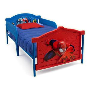 imageMarvel Spider Man Plastic 3DFootboard Twin Bed by Delta Children
