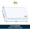 imageSerta Tranquility Eco Firm 2Stage Baby Crib and Toddler Mattress  Waterproof Standard Baby Crib ampamp Toddler Mattress  GREENGUARD Gold Certified 52quot L X 275quot W 50 Year WarrantyWhite