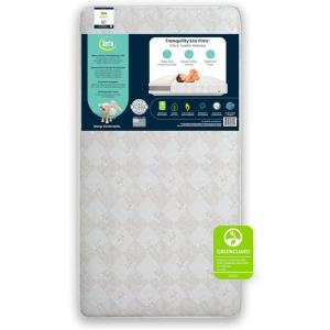 imageSerta Tranquility Eco Firm 2Stage Baby Crib and Toddler Mattress  Waterproof Standard Baby Crib ampamp Toddler Mattress  GREENGUARD Gold Certified 52quot L X 275quot W 50 Year WarrantyWhite
