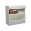 imageDelta Children 2in1 Changing Table and Storage Unit with Changing Pad GreyBianca White