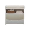 imageDelta Children 2in1 Changing Table and Storage Unit with Changing Pad GreyBianca White