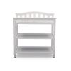 imageDelta Children Bell Top Changing Table with Wheels and Changing Pad Greenguard Gold Certified WhiteBianca White