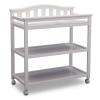 imageDelta Children Bell Top Changing Table with Wheels and Changing Pad Greenguard Gold Certified WhiteBianca White