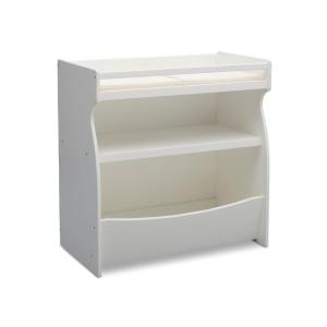 imageDelta Children 2in1 Changing Table and Storage Unit with Changing Pad GreyBianca White