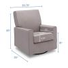 imageDelta Children Ava Nursery Glider Swivel Rocker Chair Dove GreyDove Grey