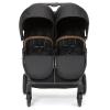 imageDelta Children Cruzer Double Stroller  Lightweight Side by Side with Reclining Seats Extendable Canopies and Flat Fold Black