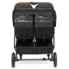 imageDelta Children Cruzer Double Stroller  Lightweight Side by Side with Reclining Seats Extendable Canopies and Flat Fold Black