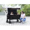 imageDelta Children Hercules Stroller Wagon for 2 Kids Versatile Stroller Wagon with Canopy PushPull Handles Cup Holders and Storage Pockets Compact Fold is Great for Travel Black