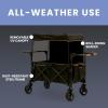 imageDelta Children Hercules Stroller Wagon for 2 Kids Versatile Stroller Wagon with Canopy PushPull Handles Cup Holders and Storage Pockets Compact Fold is Great for Travel Black