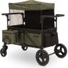 imageJeep Deluxe Wrangler Stroller Wagon with Cooler Bag and Parent Organizer by Delta Children BlackGreenWagon