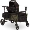 imageJeep Deluxe Wrangler Stroller Wagon with Cooler Bag and Parent Organizer by Delta Children BlackGreenWagon