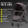 imageJeep Gemini Stroller by Delta Children  Full of Features Easy OneHand Fold Recline Lightweight Oversized Canopy 2 Cup Holders Shock Absorbing Frame Grey Tweed