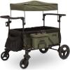 imageJeep Deluxe Wrangler Stroller Wagon with Cooler Bag and Parent Organizer by Delta Children BlackGreenWagon