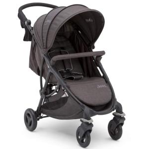 imageJeep Gemini Stroller by Delta Children  Full of Features Easy OneHand Fold Recline Lightweight Oversized Canopy 2 Cup Holders Shock Absorbing Frame Grey Tweed