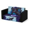 imageBatman Cozee FlipOut Sofa  2in1 Convertible Sofa to Lounger for Kids by Delta ChildrenMarvel Black Panther