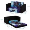 imageBatman Cozee FlipOut Sofa  2in1 Convertible Sofa to Lounger for Kids by Delta ChildrenMarvel Black Panther