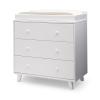 imageDelta Children Ava 3 Drawer Dresser with Changing Top Greenguard Gold Certified WhiteDresser  Changing Top Interlocking