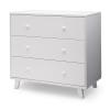 imageDelta Children Ava 3 Drawer Dresser with Changing Top Greenguard Gold Certified WhiteDresser  Changing Top Interlocking