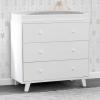 imageDelta Children Ava 3 Drawer Dresser with Changing Top Greenguard Gold Certified WhiteDresser  Changing Top Interlocking