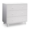 imageDelta Children Ava 3 Drawer Dresser with Changing Top Greenguard Gold Certified WhiteDresser  Changing Top Interlocking