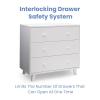 imageDelta Children Ava 3 Drawer Dresser with Changing Top Greenguard Gold Certified WhiteDresser  Changing Top Interlocking