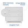 imageDelta Children Ava 3 Drawer Dresser with Changing Top Greenguard Gold Certified WhiteDresser