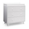 imageDelta Children Ava 3 Drawer Dresser with Changing Top Greenguard Gold Certified WhiteDresser  Changing Top Interlocking