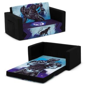 imageBatman Cozee FlipOut Sofa  2in1 Convertible Sofa to Lounger for Kids by Delta ChildrenMarvel Black Panther