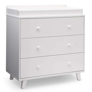 imageDelta Children Ava 3 Drawer Dresser with Changing Top Greenguard Gold Certified WhiteDresser