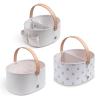 imageDelta Children Gap babyGap 3Pack Nested Fabric Storage Bins with Handles BlueTan