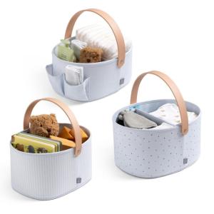 imageDelta Children Gap babyGap 3Pack Nested Fabric Storage Bins with Handles BlueBlue