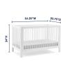 imageGAP babyGap Charlie 6in1 Convertible Crib  Greenguard Gold Certified GreyBianca White