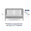 imageGAP babyGap Charlie 6in1 Convertible Crib  Greenguard Gold Certified GreyGrey