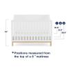 imageGAP babyGap Oxford 6in1 Convertible Crib  Greenguard Gold Certified Bianca WhiteNaturalBianca White