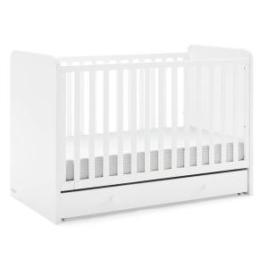 imageGAP babyGap Graham 4in1 Convertible Crib with Storage Drawer  Greenguard Gold Certified Bianca White