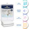 imageSerta Sertapedic Crib Mattress Liner Pads Pack of 2  100 Waterproof with Nanotex Technology  Ideal for Potty Training  Washable White50x27 Inch Pack of 2