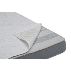 imageSerta Sertapedic Crib Mattress Liner Pads Pack of 2  100 Waterproof with Nanotex Technology  Ideal for Potty Training  Washable White50x27 Inch Pack of 2