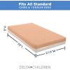 imageDelta Children Summer Breeze Mattress  Breathable Baby Crib ampamp Toddler Mattress with Cloud Core  Machine Washable Cover  GREENGUARD Gold  Waterproof  Sustainably Sourced Core ApricotWhiteMattress Only