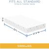 imageSimmons Kids Quiet Nights Dual Sided Baby Crib Mattress ampamp Toddler Mattress  Sustainably Sourced Core  Waterproof  Hypoallergenic  GREENGUARD Gold Certified Natural  Ideal Firmness  Made in USAWhite