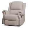 imageDelta Children Dylan Nursery Recliner Glider Swivel Chair FlaxFlax