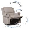 imageDelta Children Dylan Nursery Recliner Glider Swivel Chair FlaxFlax