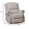 imageDelta Children Dylan Nursery Recliner Glider Swivel Chair FlaxFlax