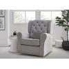 imageDelta Children Emerson Upholstered Glider Swivel Rocker Chair Dove Grey with Soft Grey WeltDove Grey With Soft Grey Welt