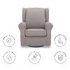 imageDelta Children Reston Nursery Glider Swivel Rocker Chair French GreyFrench Grey