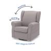 imageDelta Children Reston Nursery Glider Swivel Rocker Chair French GreyFrench Grey