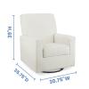imageDelta Children Sophie Nursery Glider Swivel Chair with LiveSmart Performance Fabric Fabric Light CreamLight Cream