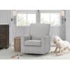 imageDelta Children Sophie Nursery Glider Swivel Chair with LiveSmart Performance Fabric Fabric Light CreamNickel