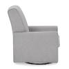 imageDelta Children Sophie Nursery Glider Swivel Chair with LiveSmart Performance Fabric Fabric Light CreamNickel